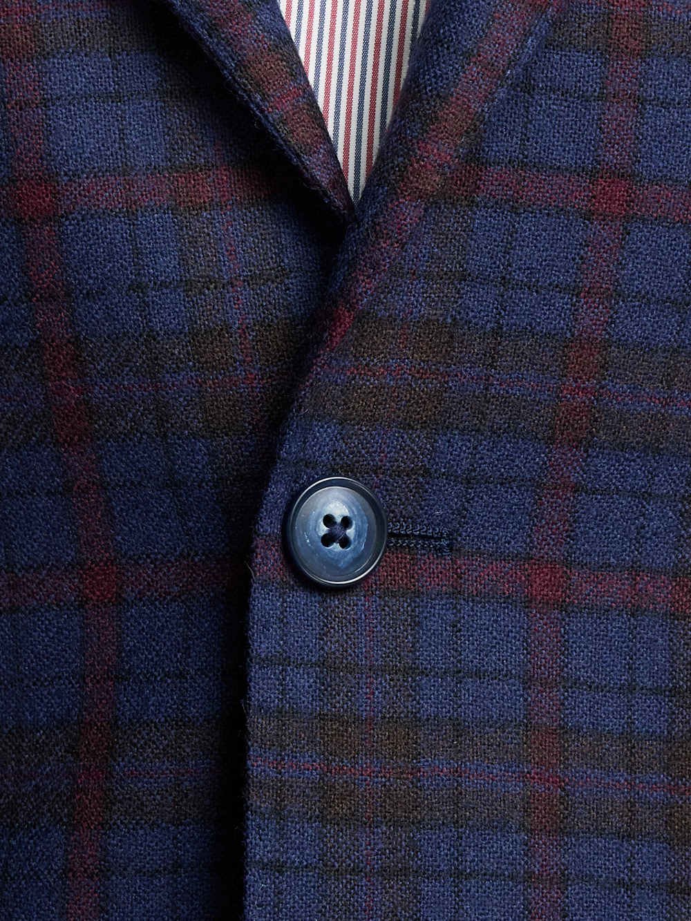 Alternate Image of Wool Plaid Single Breasted Notch Lapel Sport Coat-5