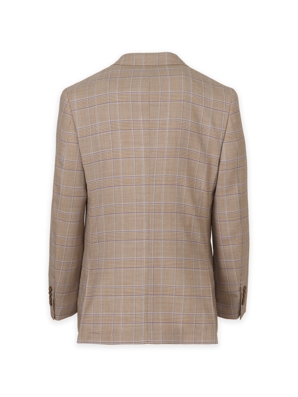 Alternate Image of Tan Multi Wool Plaid Single Breasted Notch Lapel Sport Coat-1
