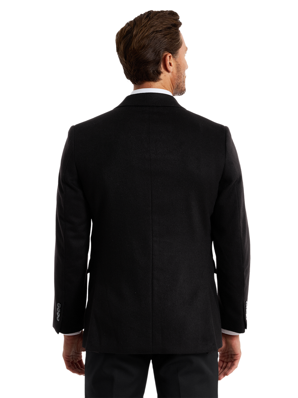 Alternate Shot of Men's black Solid Sportcoats  - 5