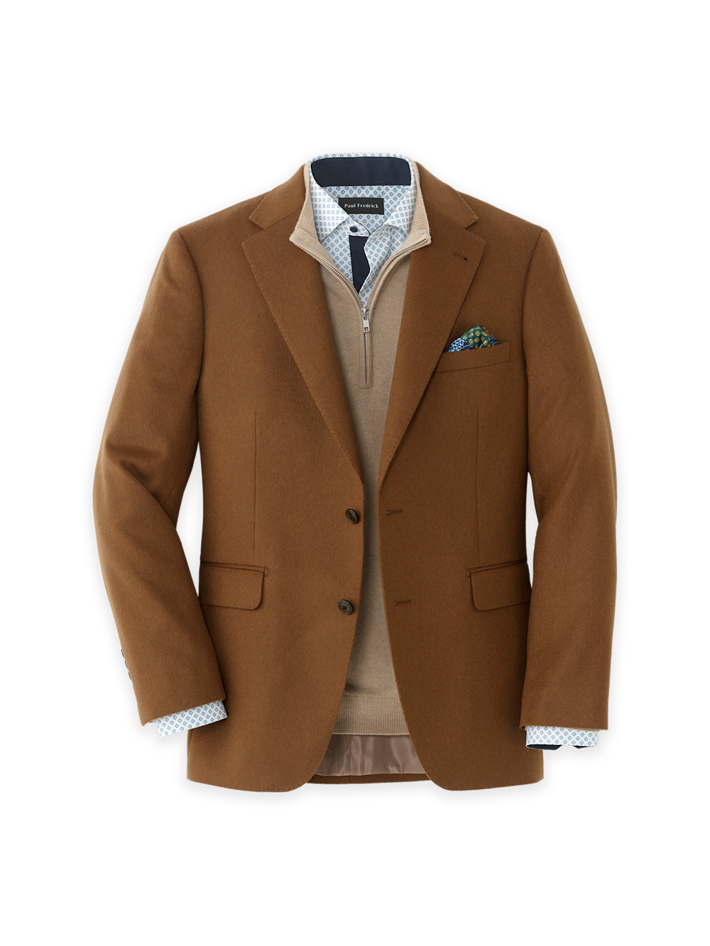 Men's dark tan Solid Sportcoats 