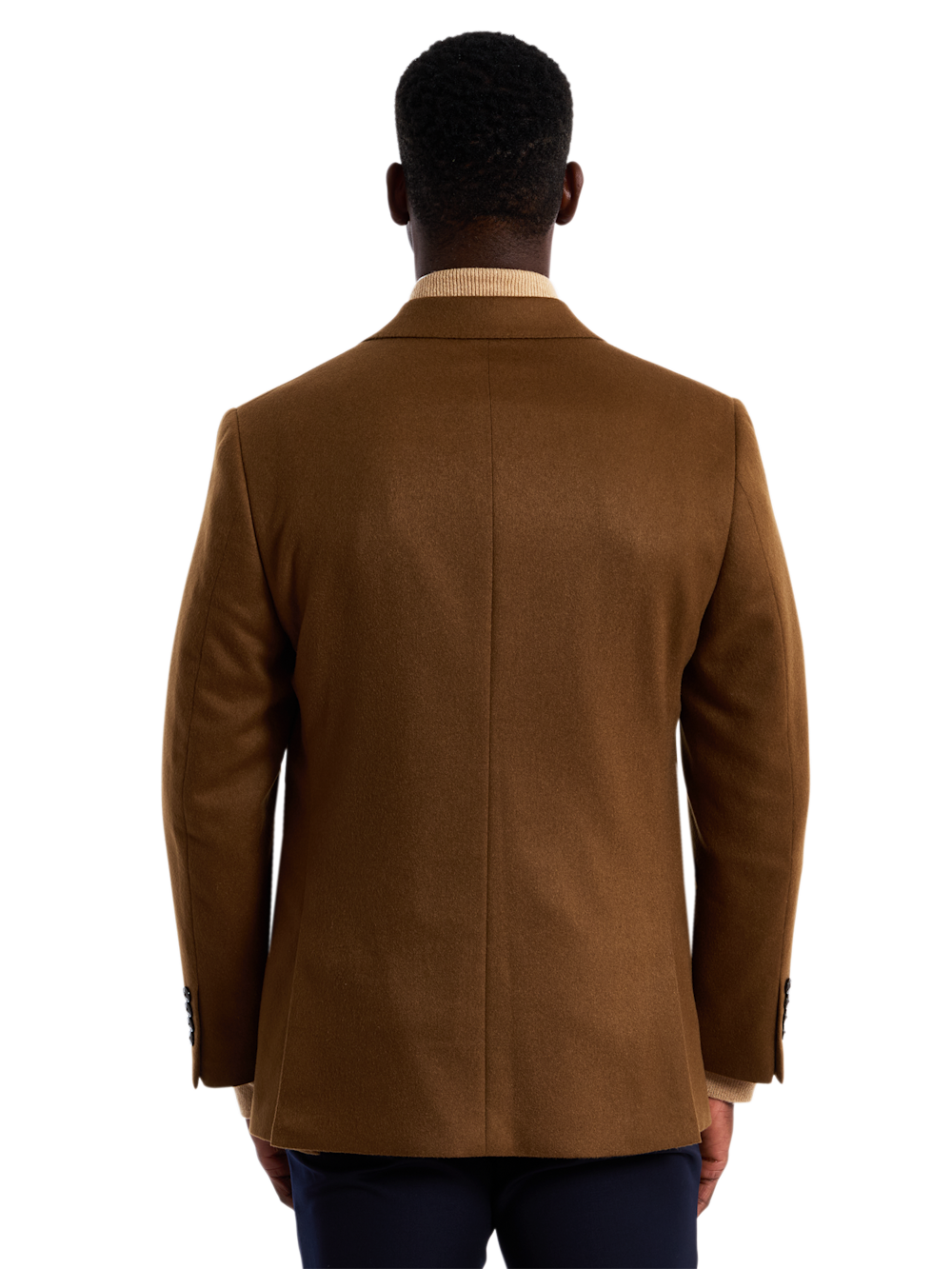 Alternate Shot of Men's dark tan Solid Sportcoats  - 6