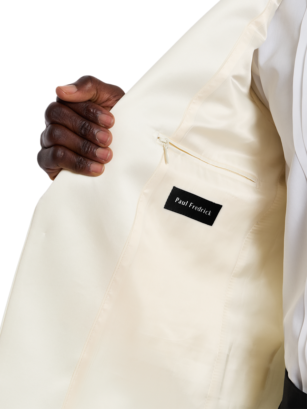 Alternate Shot of Men's ivory  Sportcoats  - 3