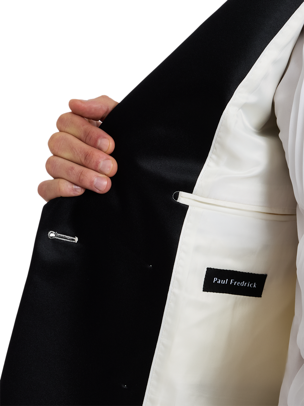 Alternate Shot of Men's ivory  Sportcoats  - 4