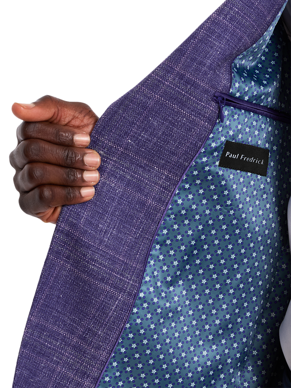 Alternate Shot of Men's purple  Sportcoats  - 3