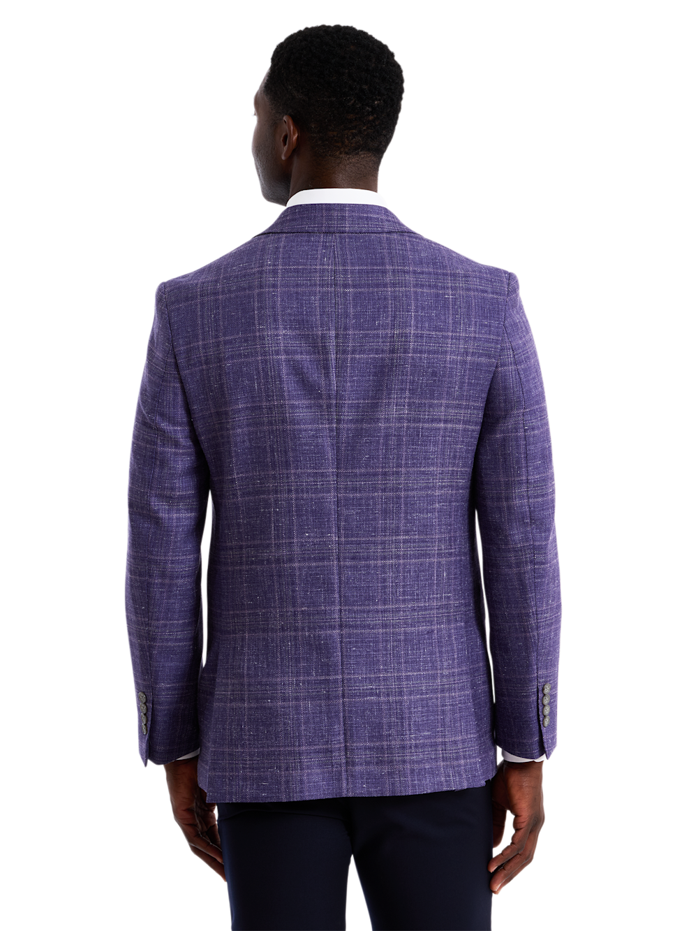Alternate Shot of Men's purple  Sportcoats  - 5
