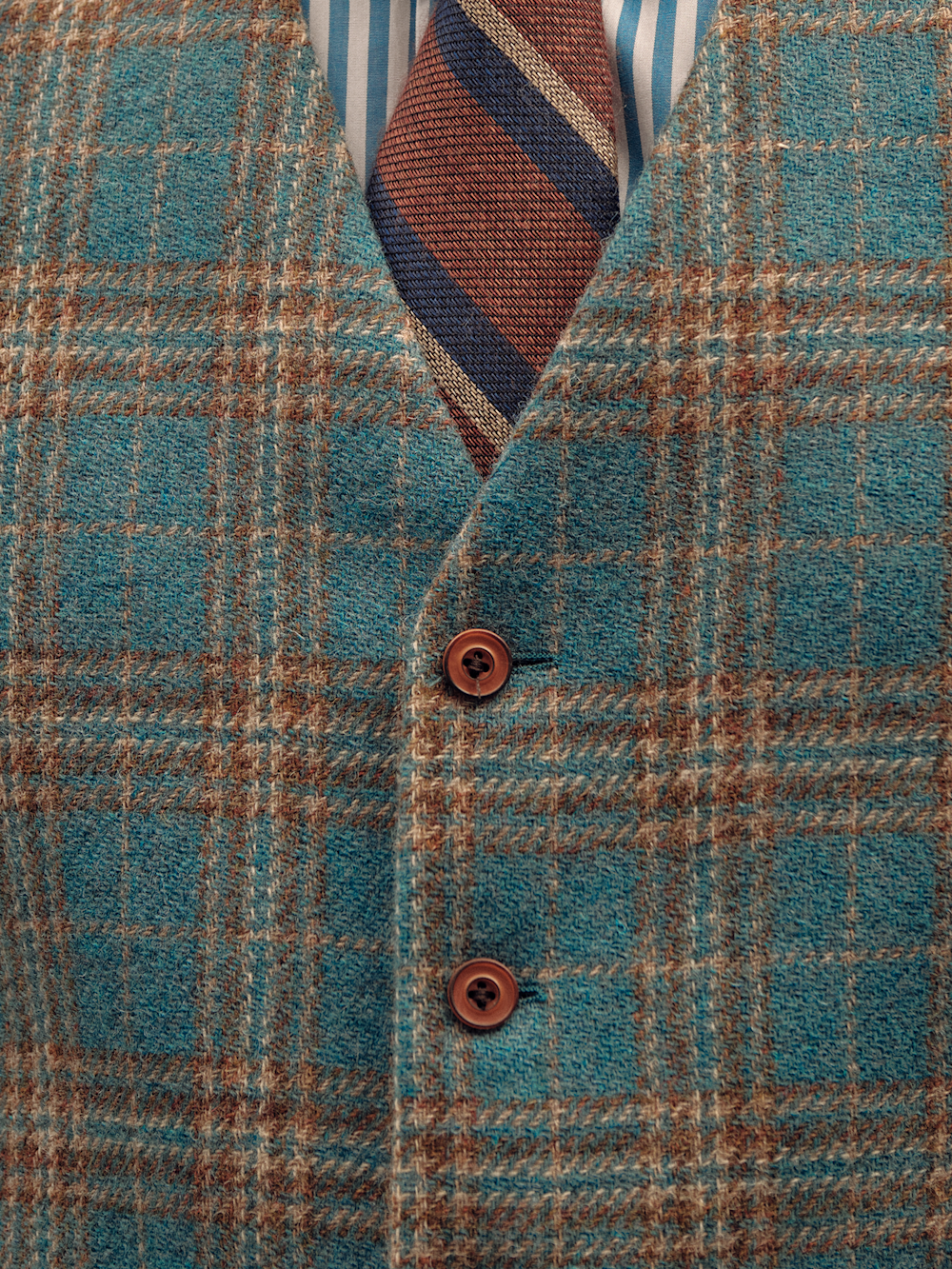 Tweed Plaid Vest