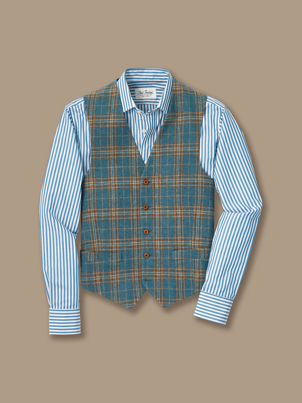 Tweed Plaid Vest