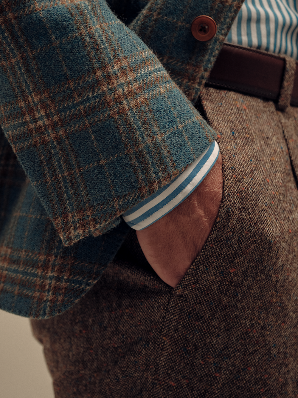 Tweed Plaid Sport Coat