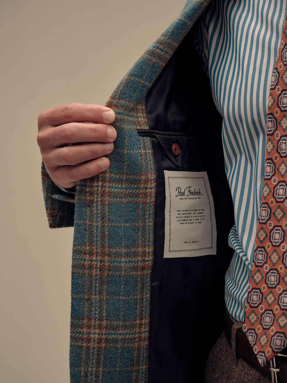 Tweed Plaid Sport Coat