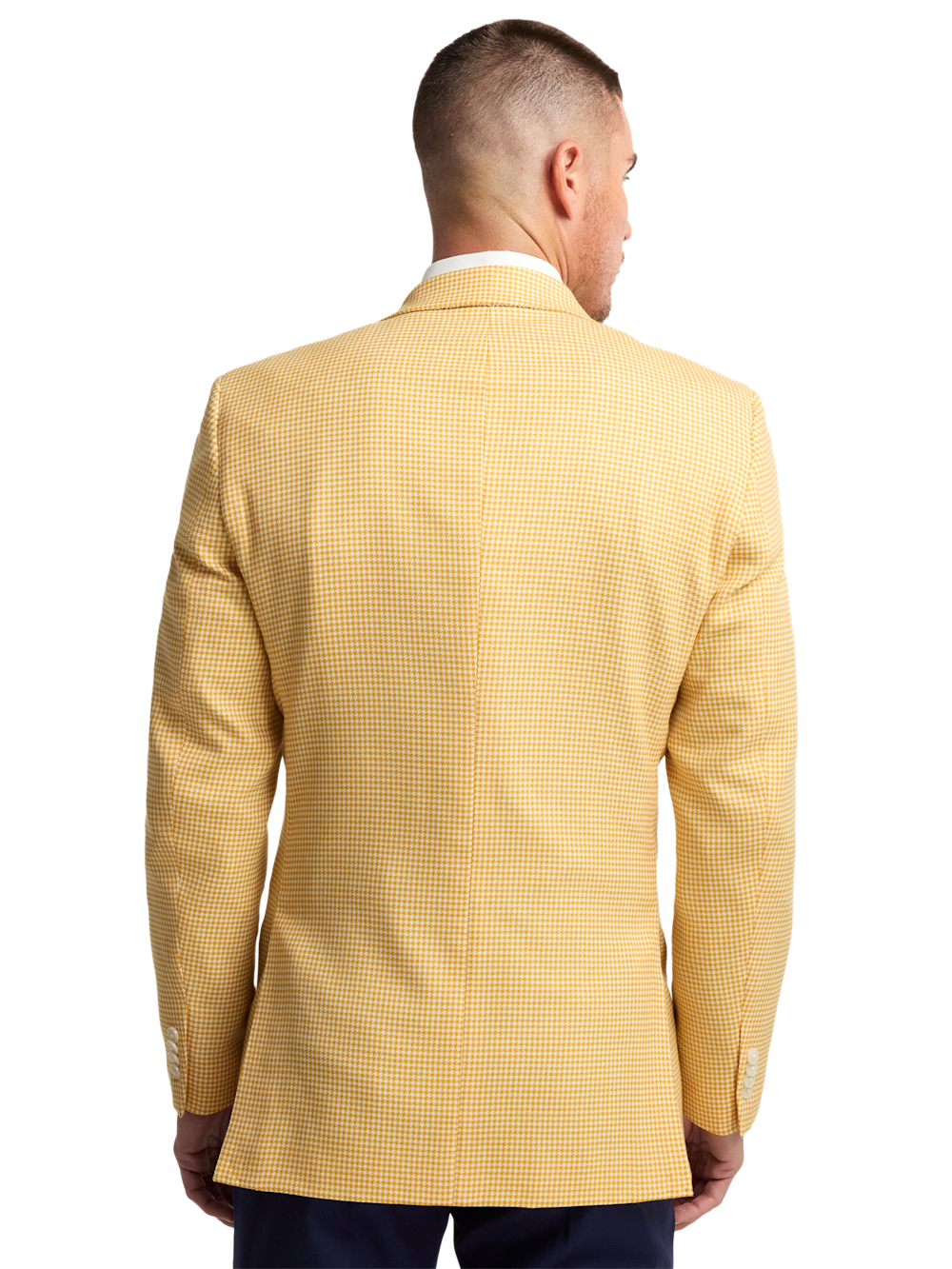 Alternate Image of Houndstooth Wool Single Breasted Peak Lapel Sport Coat-7