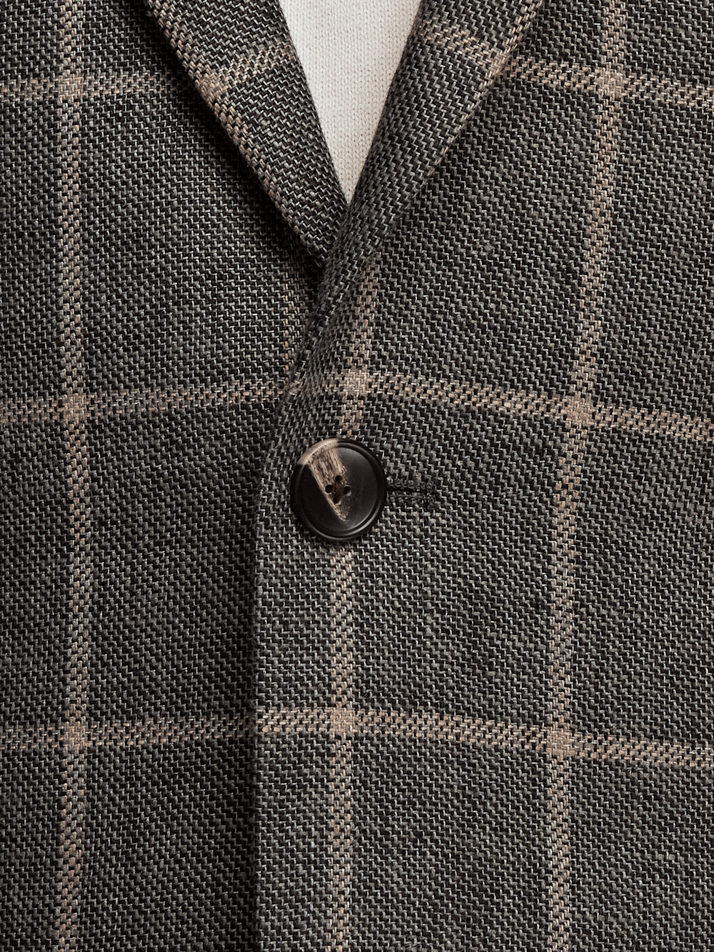 Alternate Image of Linen Windowpane Single Breasted Notch Lapel Sport Coat-4