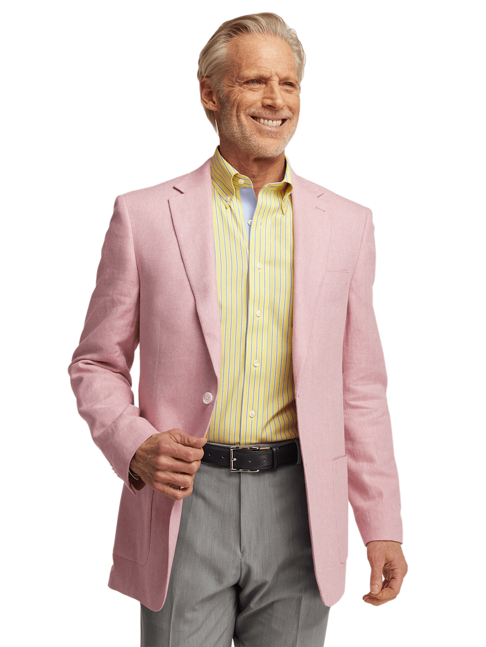 Alternate Image of Linen Blend Herringbone Notch Lapel Sport Coat-1