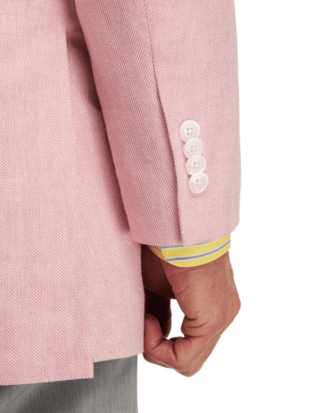 Alternate Image of Linen Blend Herringbone Notch Lapel Sport Coat-2