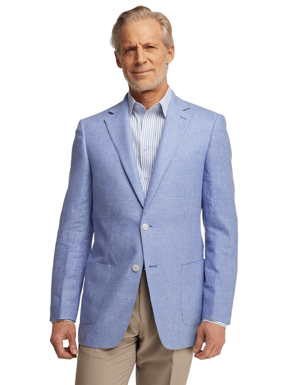 Alternate Image of Linen Blend Single Breasted Notch Lapel Sport Coat-1