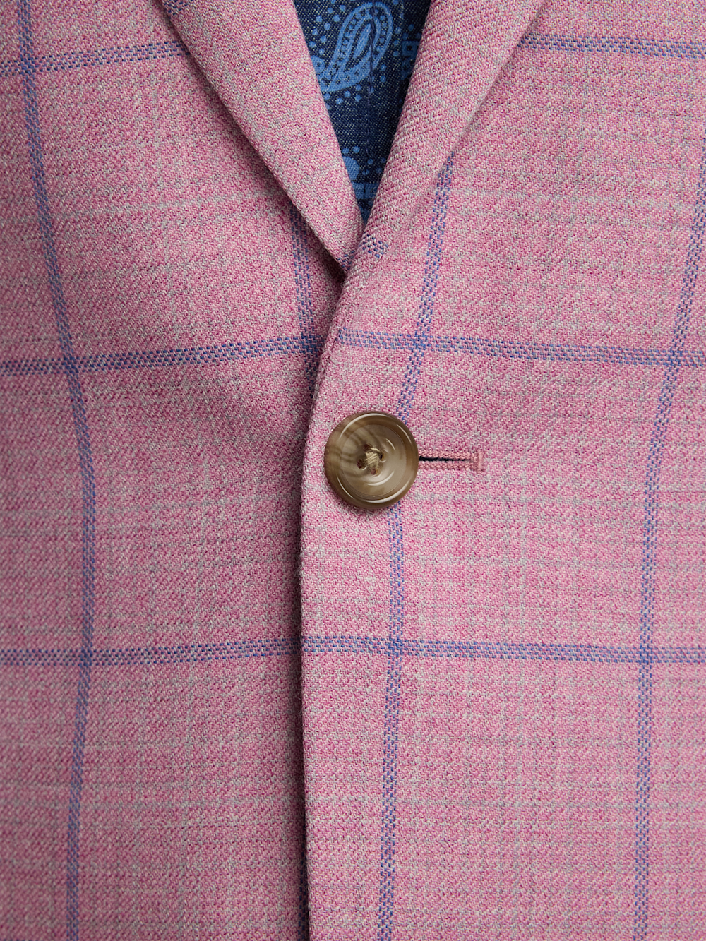 Alternate Image of Wool Windowpane Single Breasted Notch Lapel Sport Coat-4