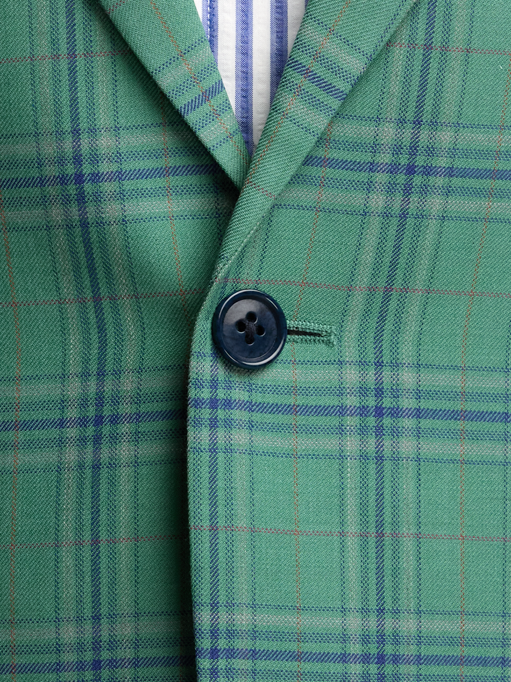 Alternate Image of Wool Blend Plaid Single Breasted Notch Lapel Sport Coat-4