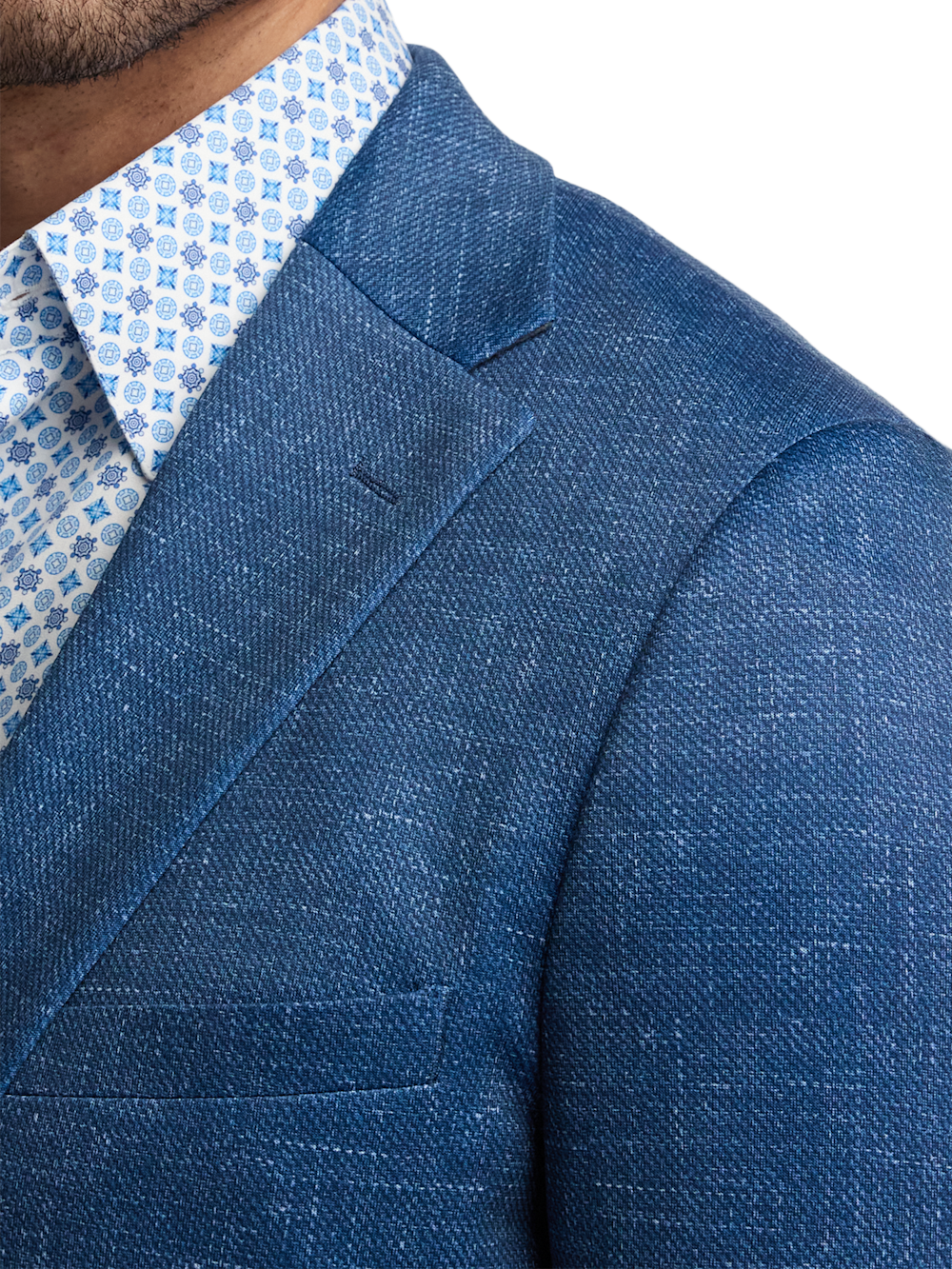 Alternate Image of Cotton Blend Single Breasted Notch Lapel Knit Sport Coat-5