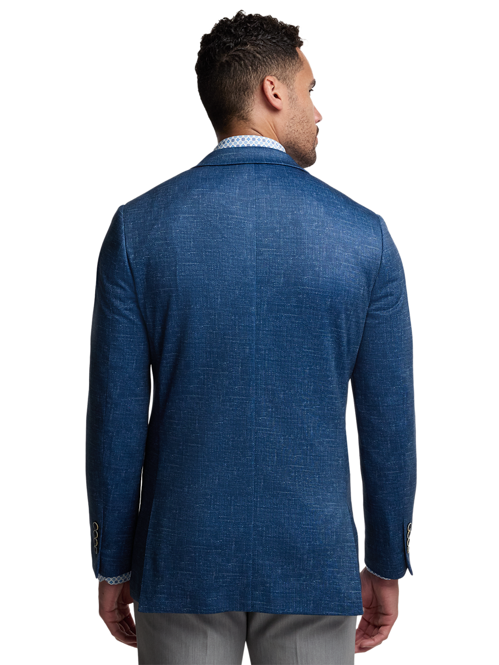 Alternate Image of Cotton Blend Single Breasted Notch Lapel Knit Sport Coat-6