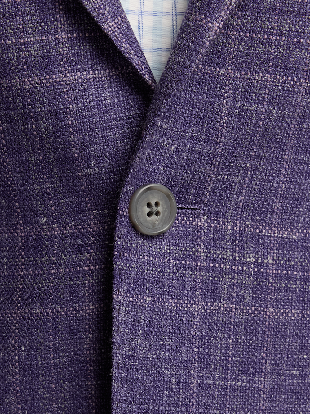 Alternate Image of Wool Blend Plaid Single Breasted Notch Lapel Knit Sport Coat-4