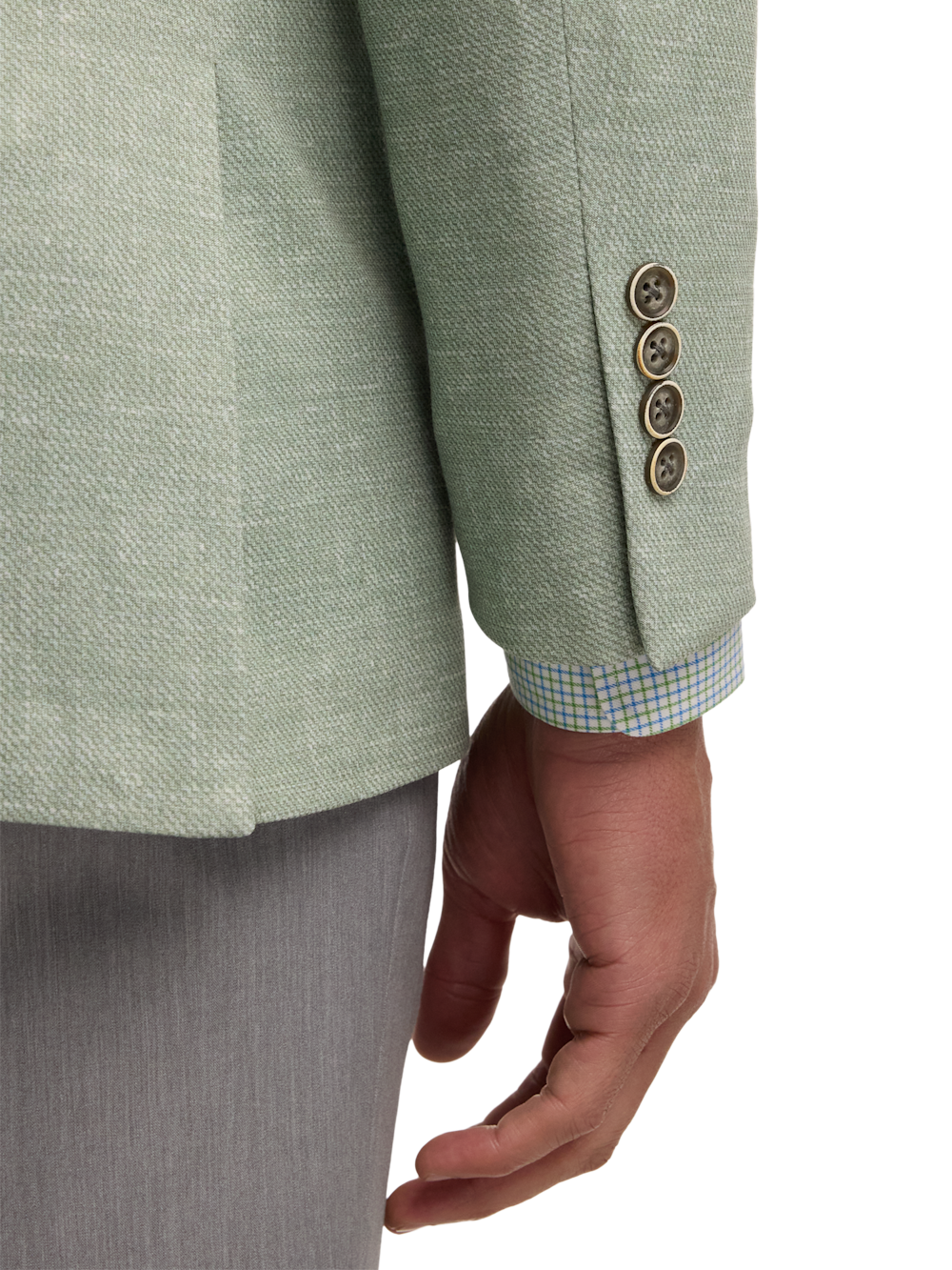 Alternate Image of Cotton Blend Single Breasted Notch Lapel Knit Sport Coat-2