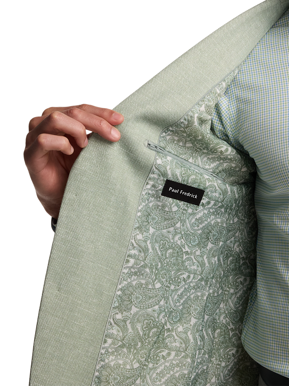 Alternate Image of Cotton Blend Single Breasted Notch Lapel Knit Sport Coat-3