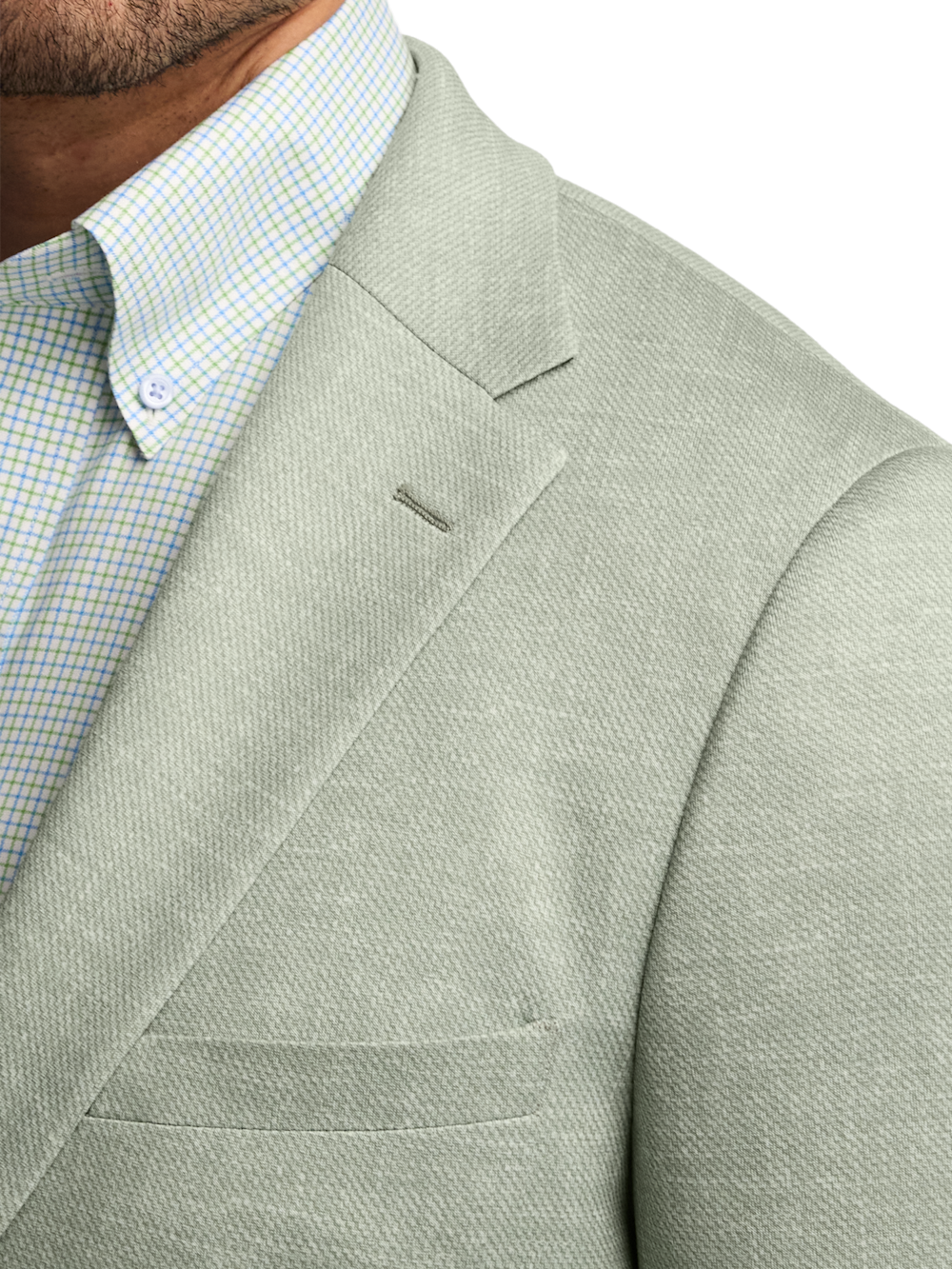Alternate Image of Cotton Blend Single Breasted Notch Lapel Knit Sport Coat-5