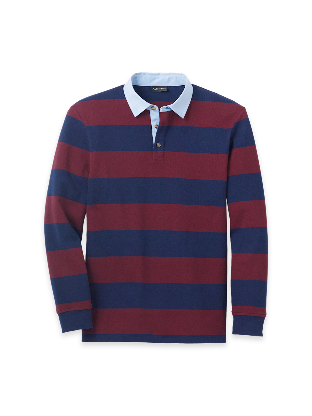 Men's Navy/Burgundy Stripe Knitwear 
