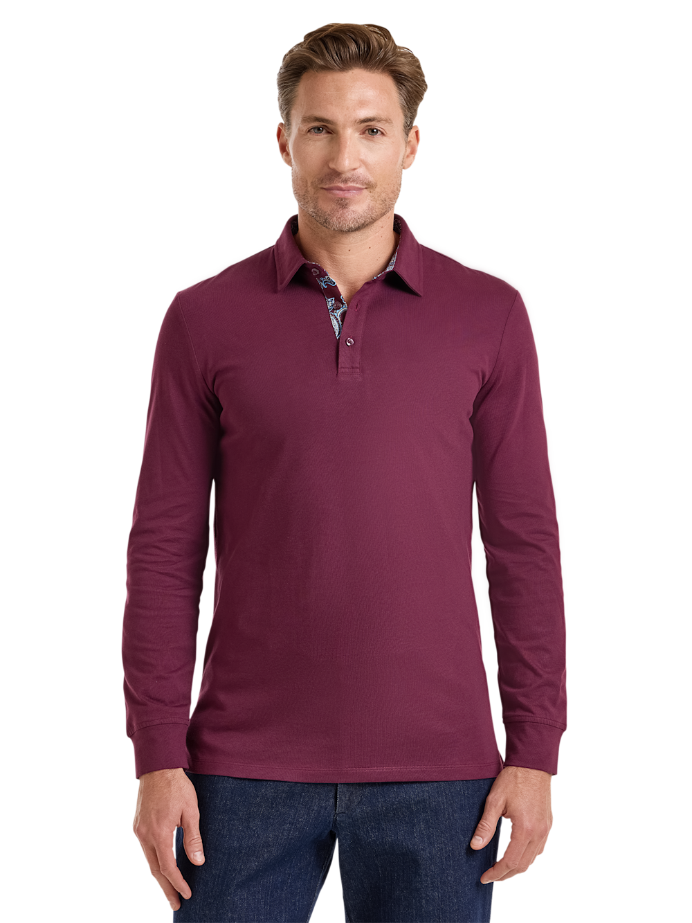 Alternate Image of Cotton Blend Three Button Polo-1