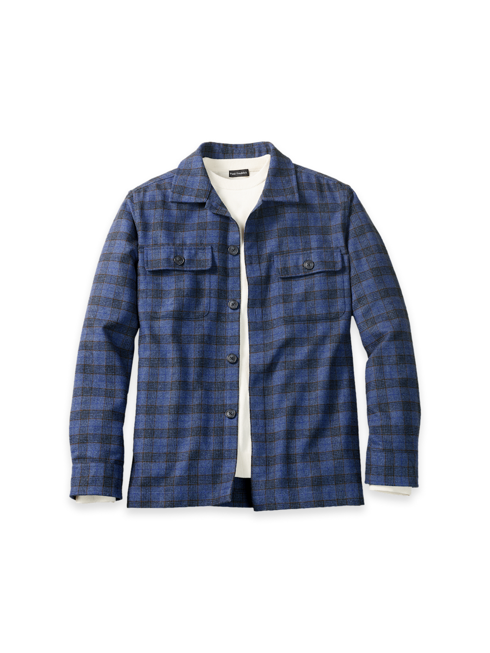 Men's Blue Multi Plaid Knitwear 