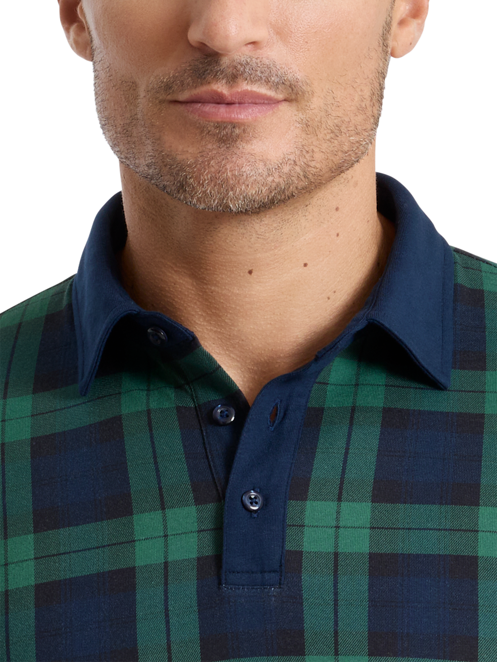 Alternate Shot of Men's navy/green  Knitwear  - 3