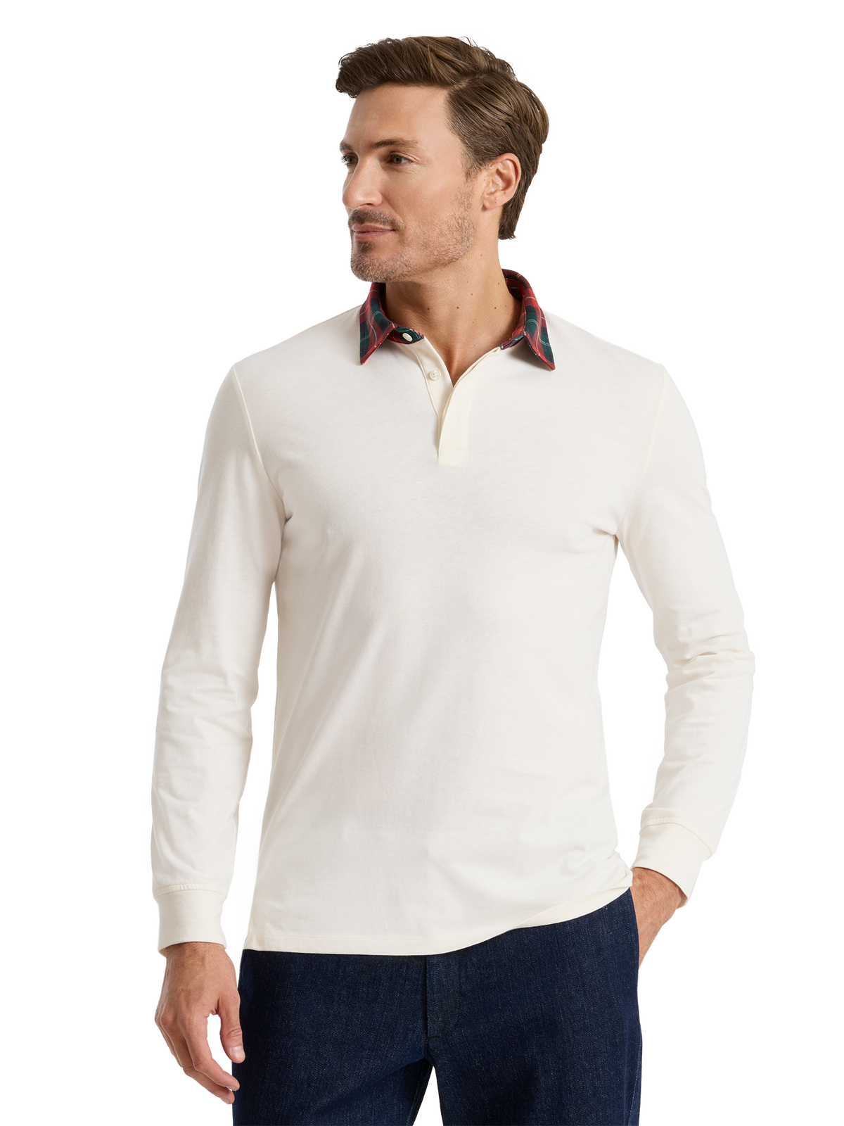 Alternate Shot of Men's white multi  Knitwear 