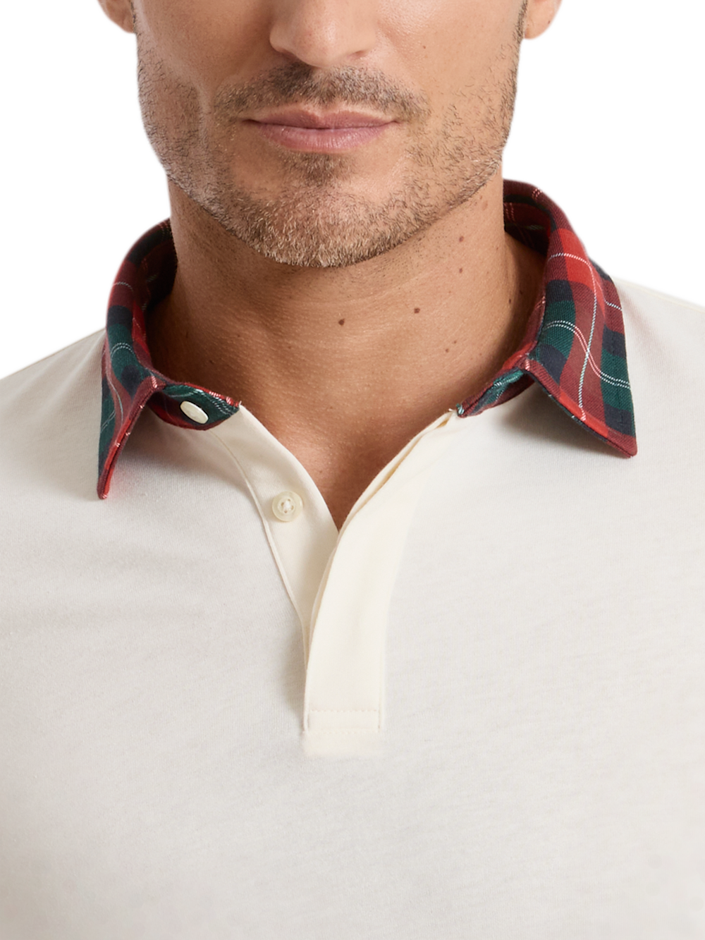Alternate Shot of Men's white multi  Knitwear  - 3