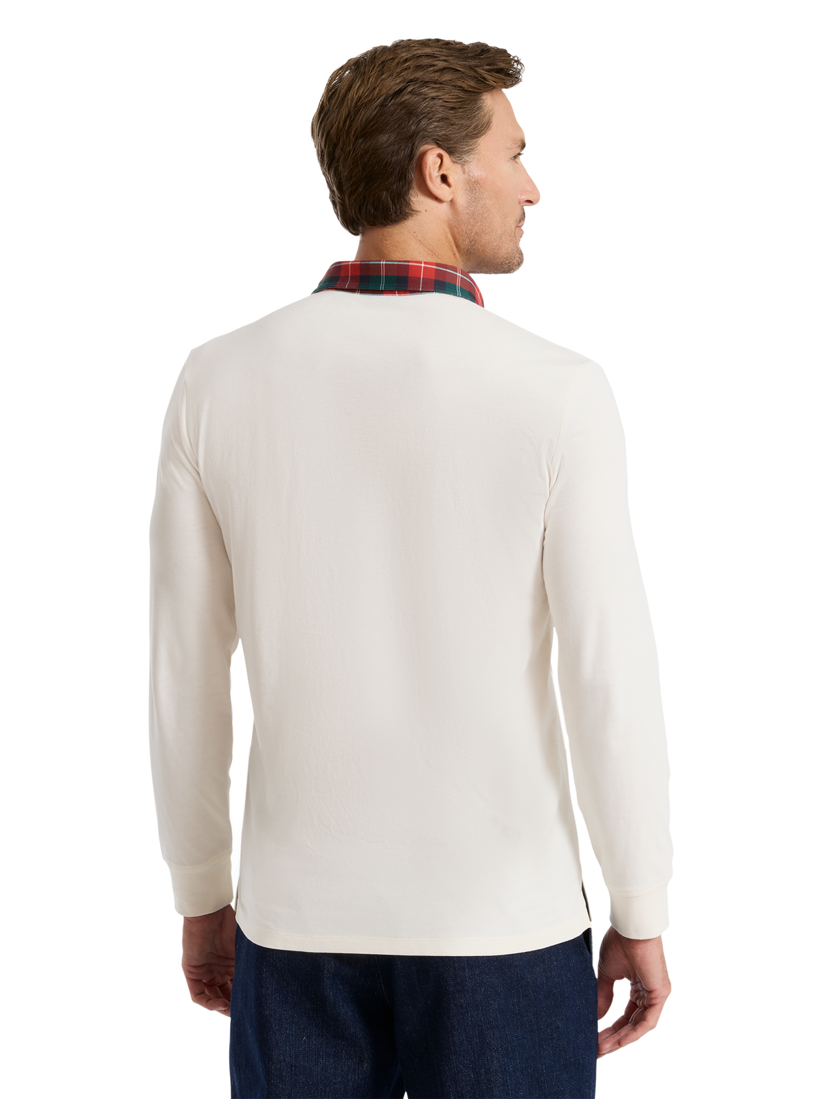 Alternate Shot of Men's white multi  Knitwear  - 4