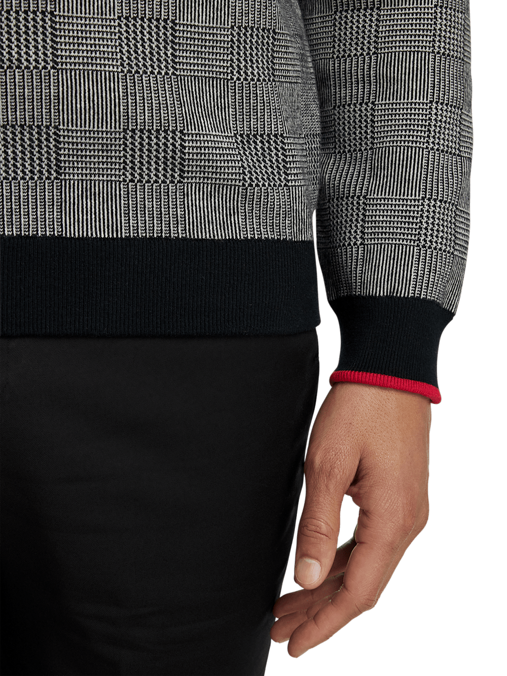 Alternate Image of Cotton Quarter Zip Mock Neck Sweater-3