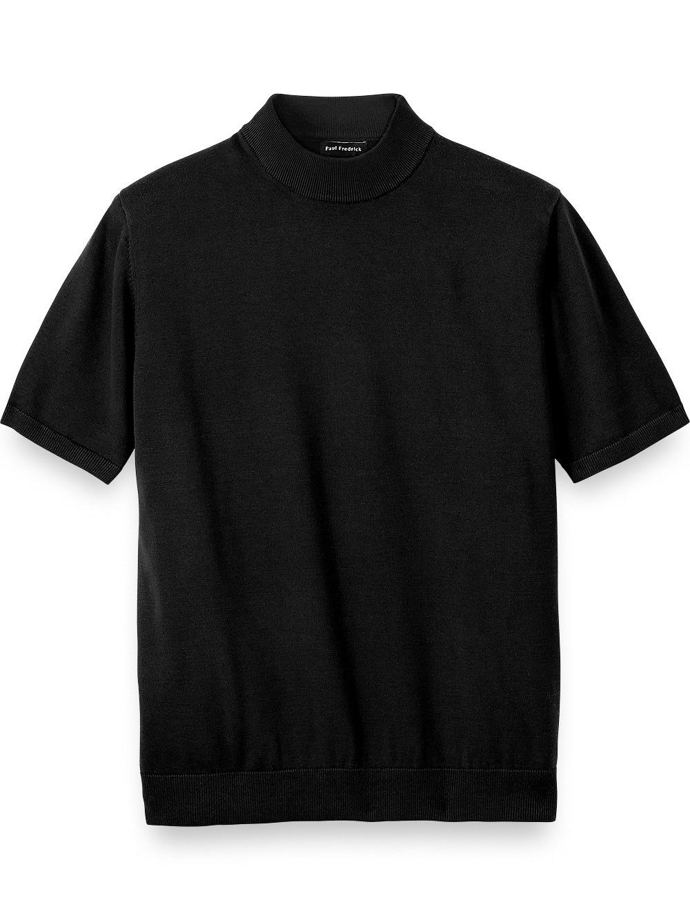 Comfy Mock Neck Sweater Blk main image 0