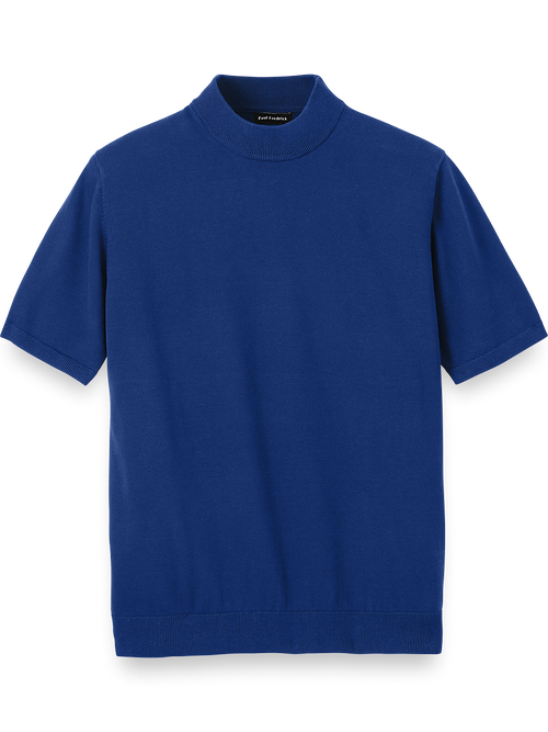 Cotton Mock Neck Sweater - Light Green – Paul Fredrick