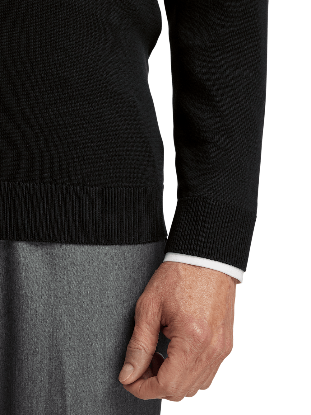 Alternate Image of Supima Cotton V-neck Sweater-3