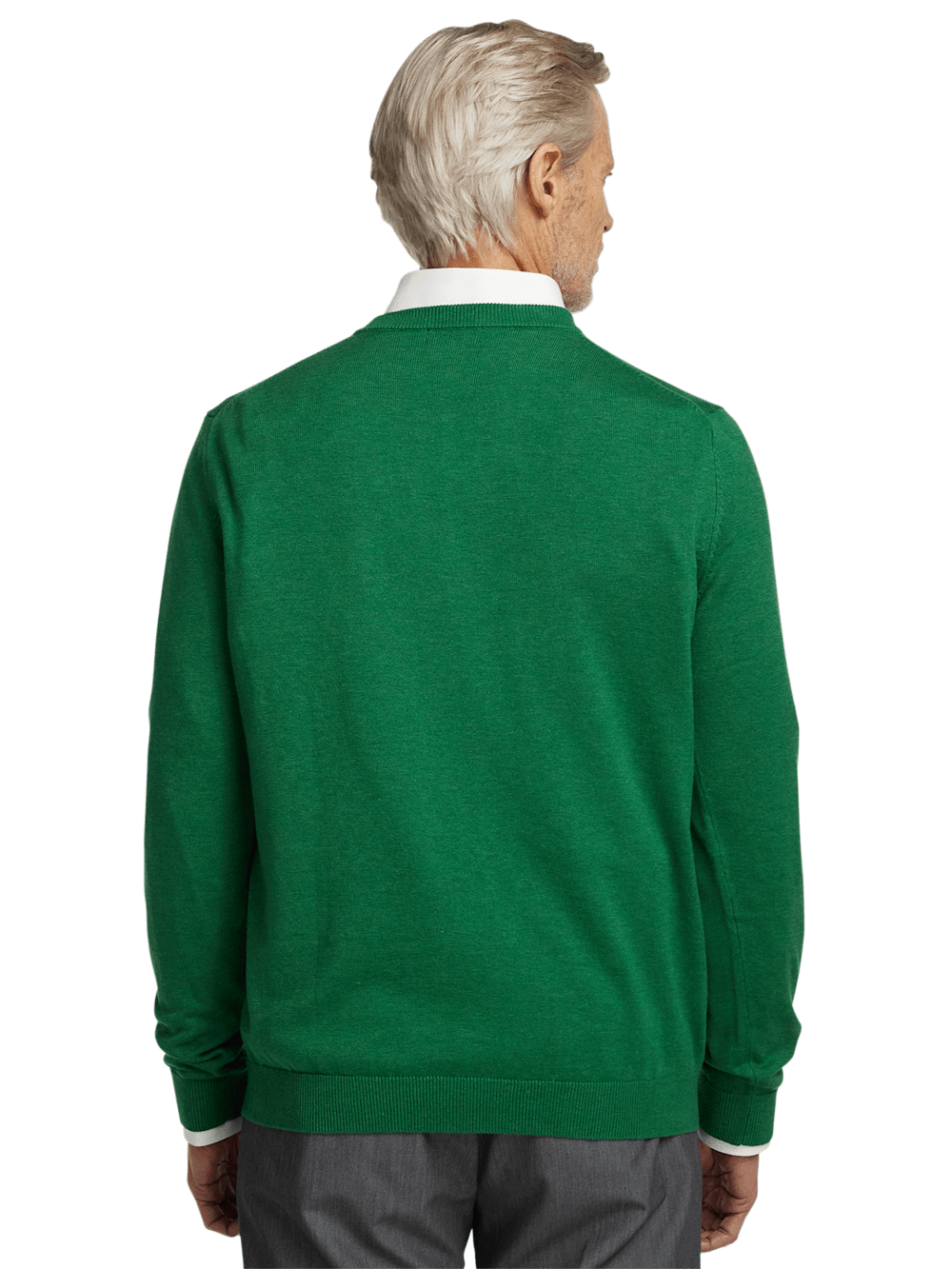 Alternate Image of Supima Cotton V-neck Sweater-4
