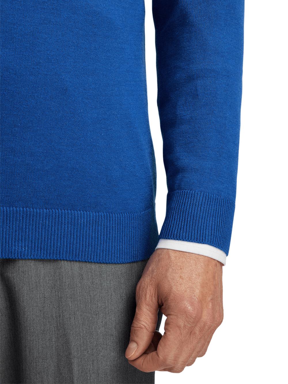 Alternate Image of Supima Cotton V-neck Sweater-3