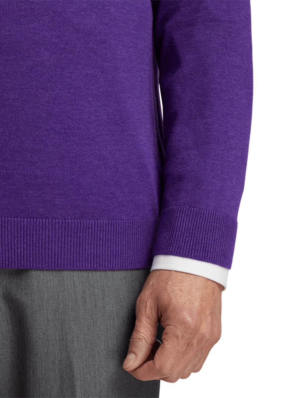 Alternate Image of Supima Cotton V-neck Sweater-3