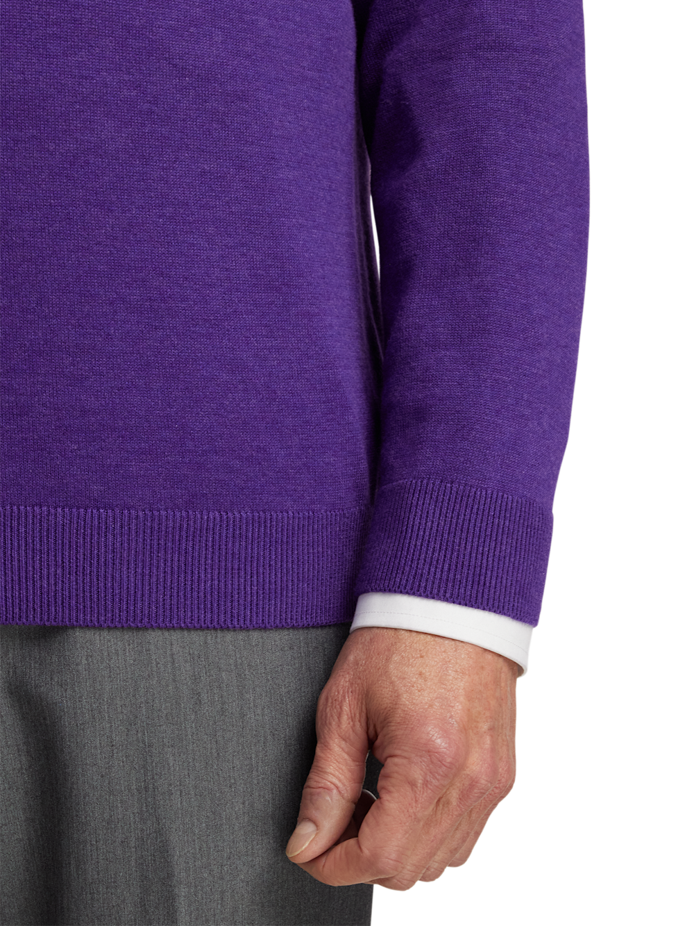Alternate Image of Supima Cotton V-neck Sweater-3