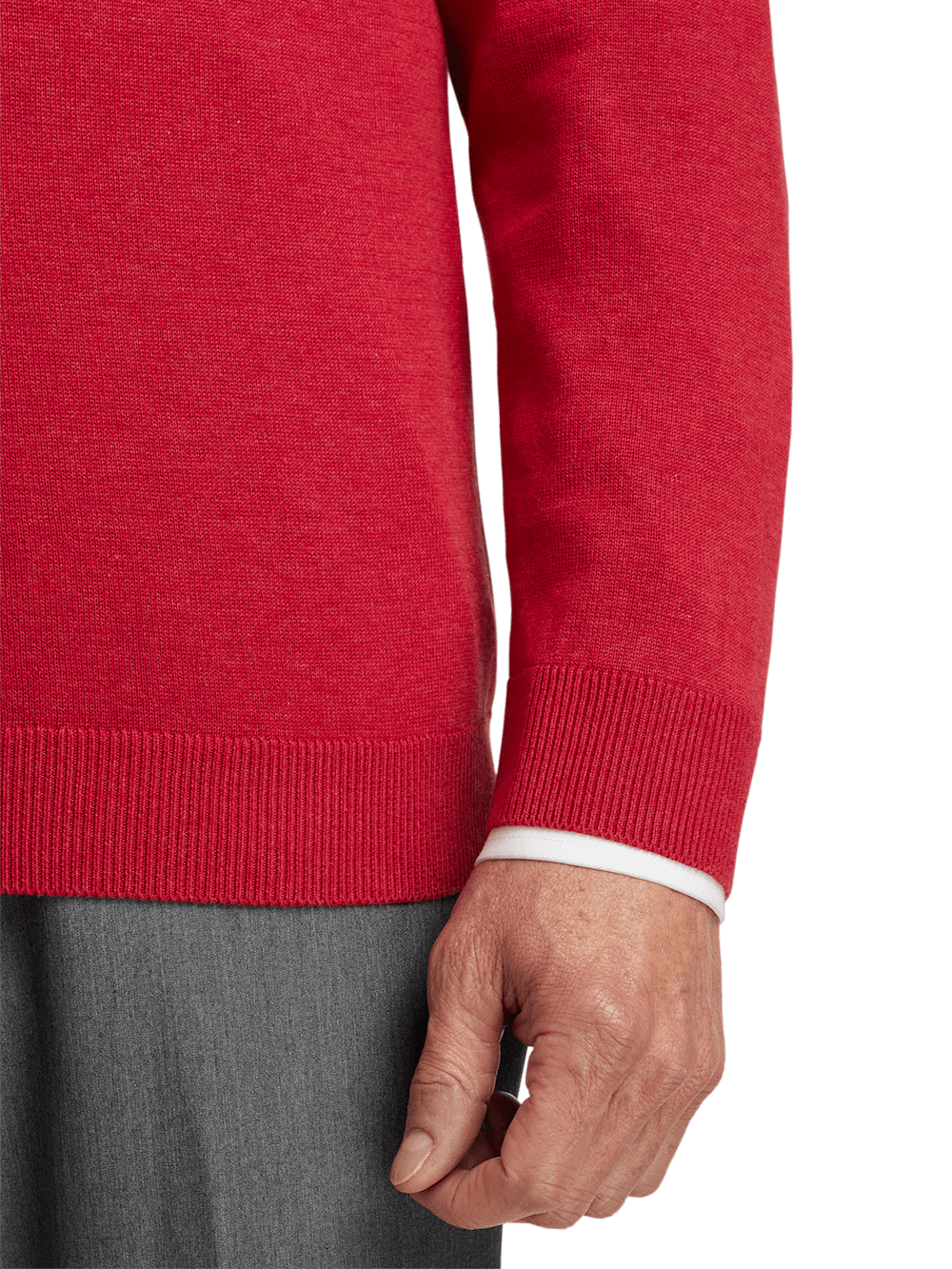 Alternate Image of Supima Cotton V-neck Sweater-3