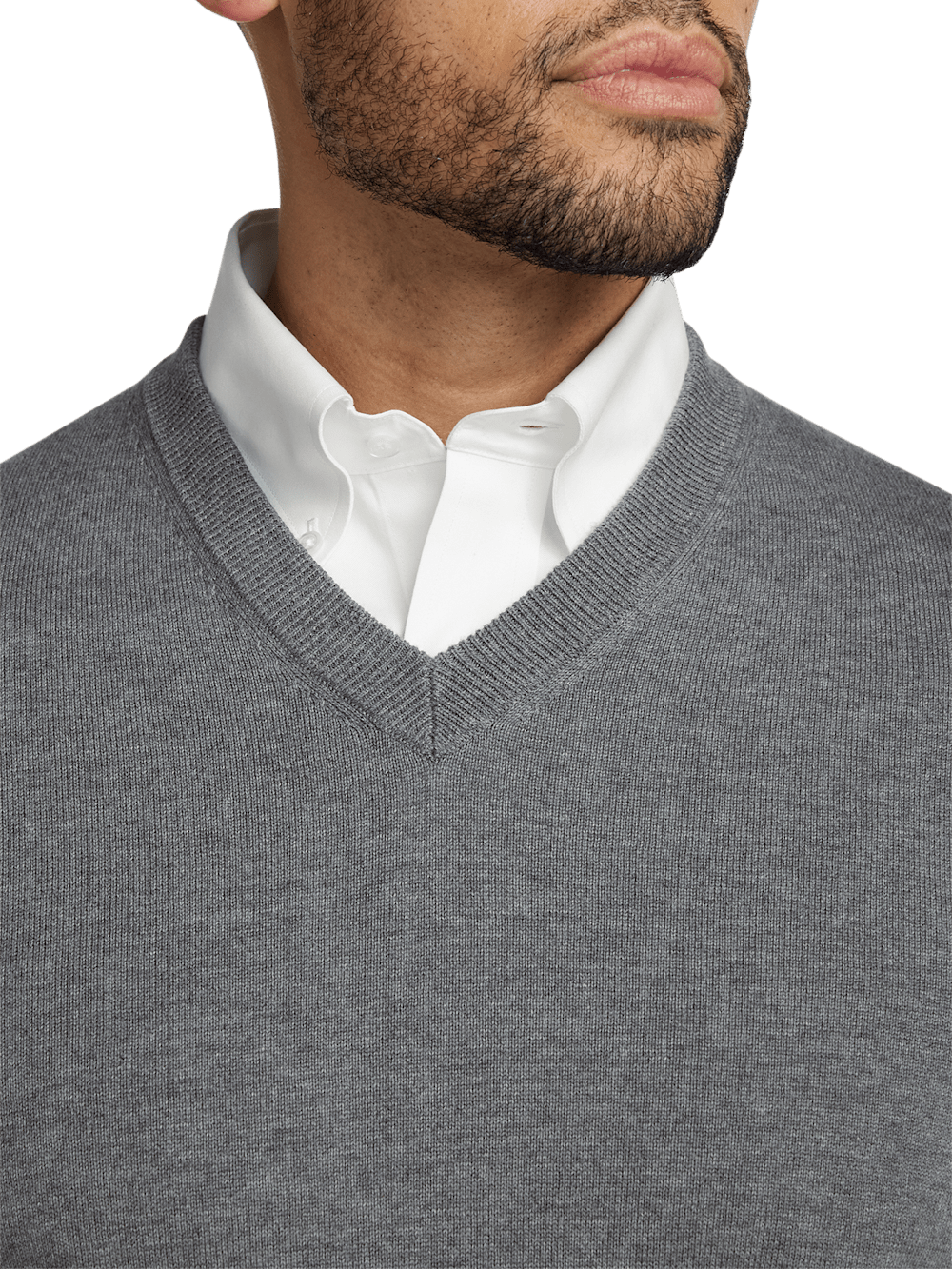 Alternate Image of Supima Cotton V-neck Sweater-2