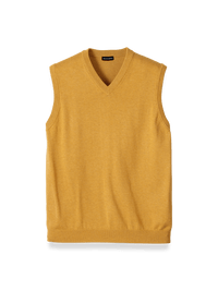 Supima Cotton Vest - Mustard