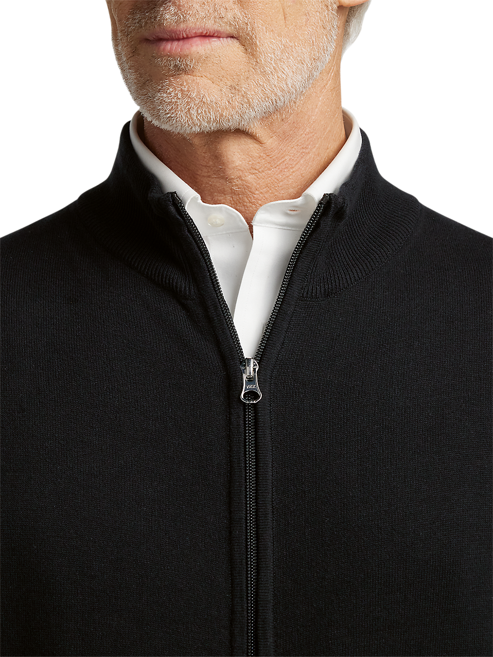 Alternate Image of Cotton Full Zip Mock Neck Vest-2