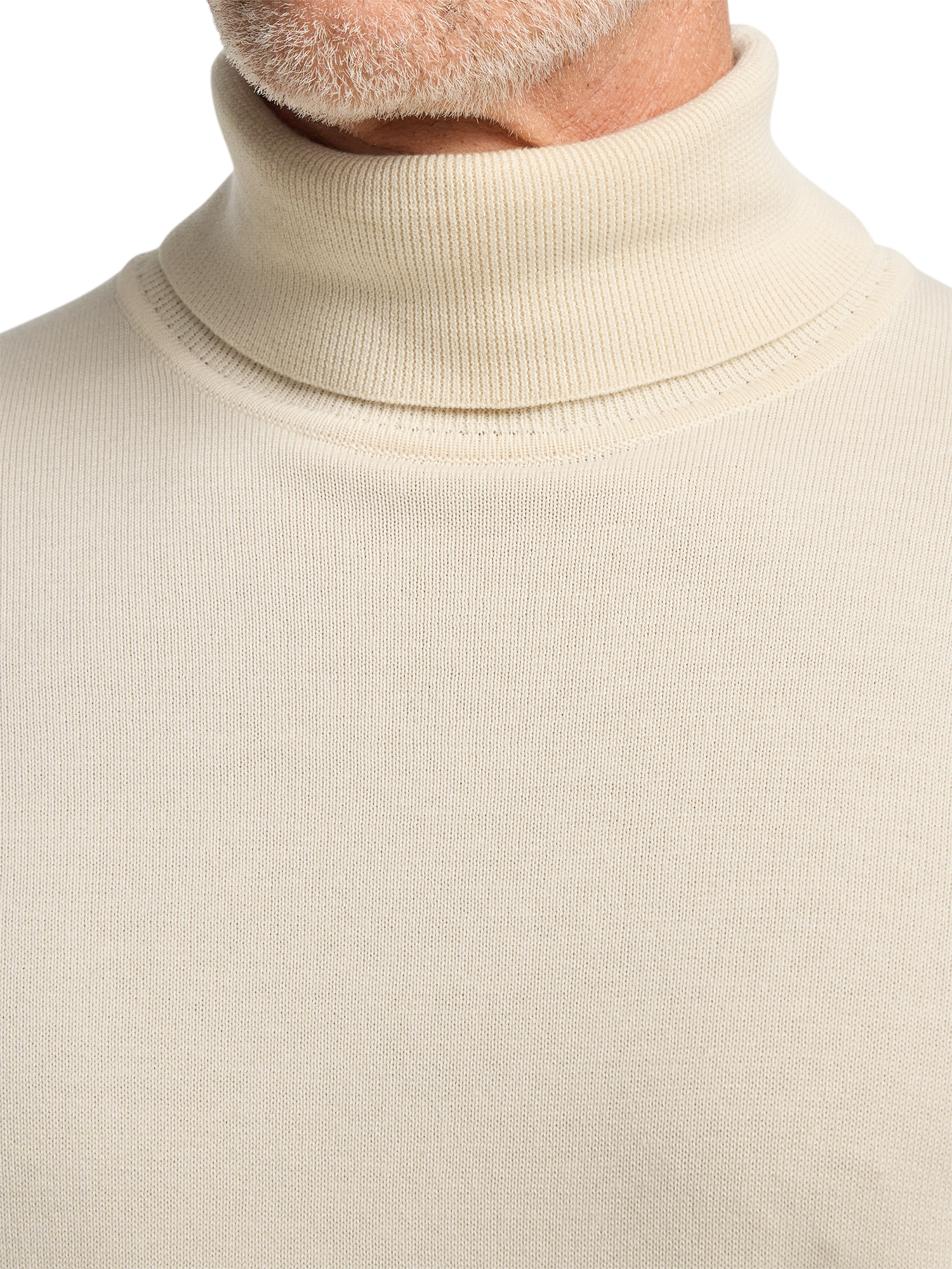 Supima Cotton Turtleneck - Ivory
