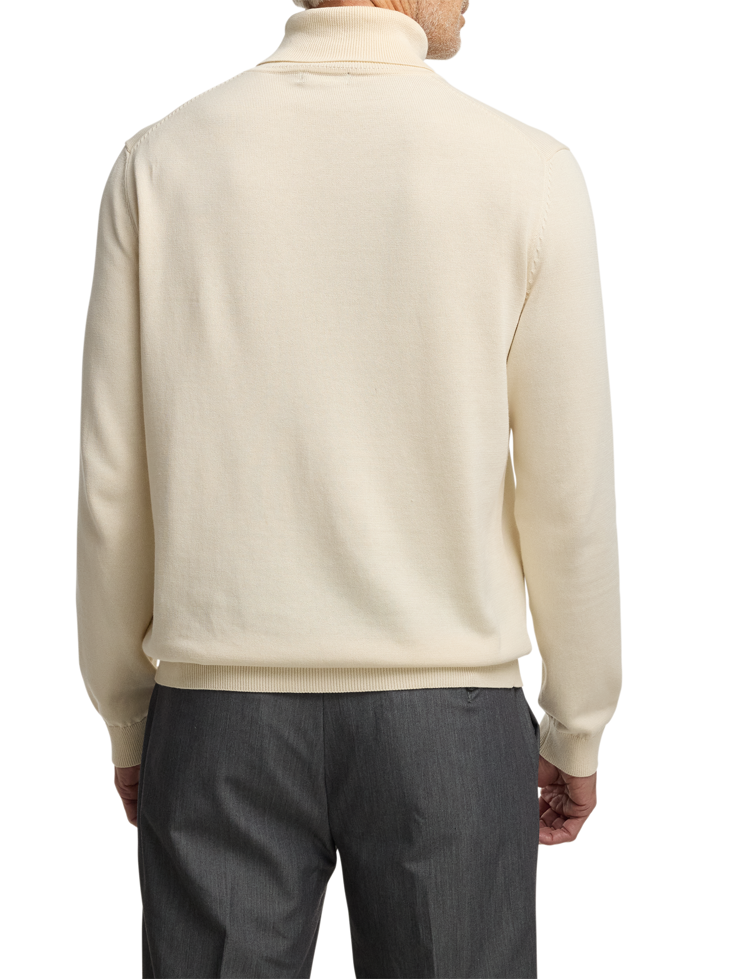 Supima Cotton Turtleneck - Ivory