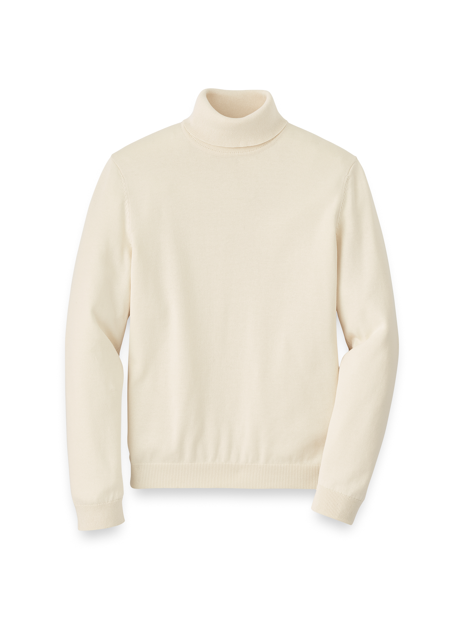 Supima Cotton Turtleneck - Ivory