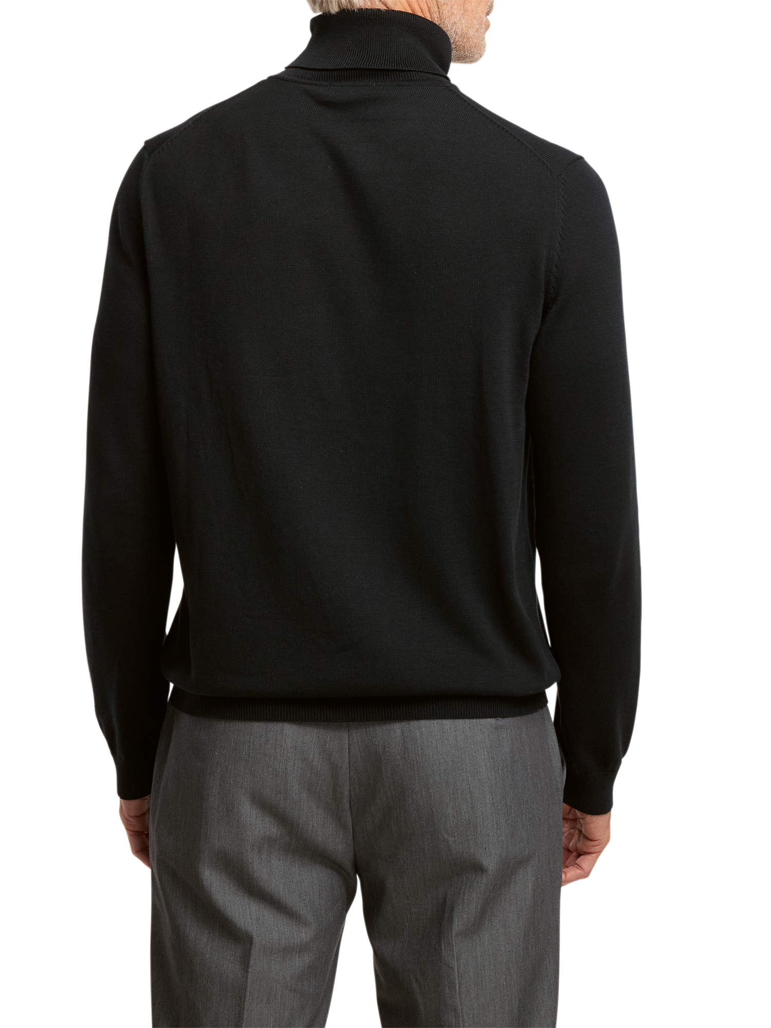Supima Cotton Turtleneck - Black