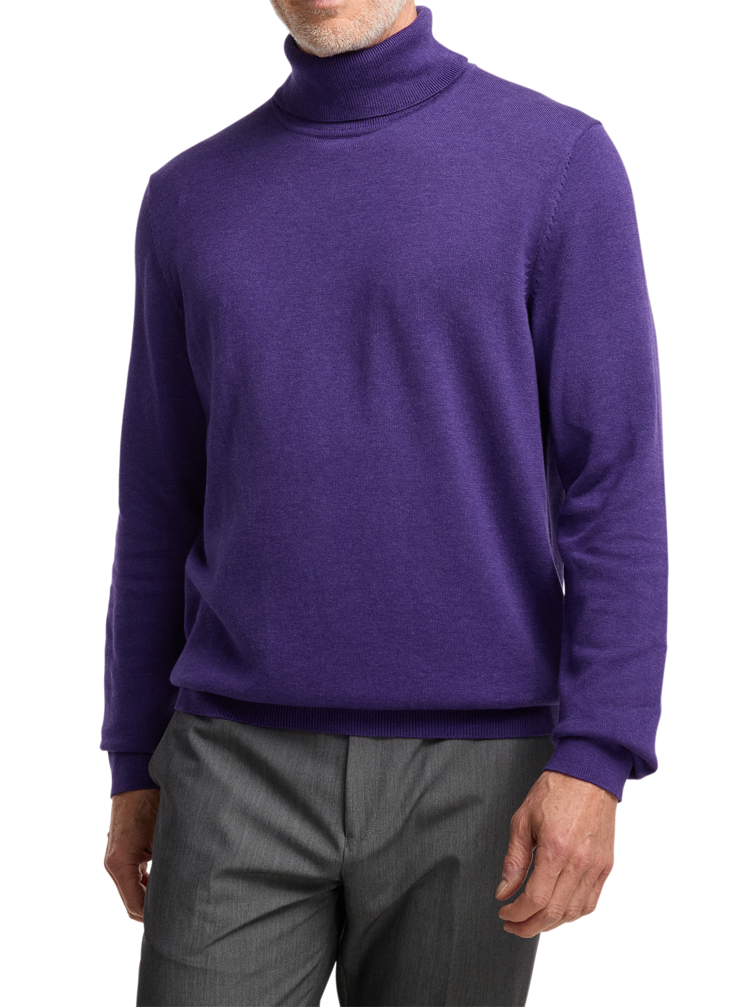 Supima Cotton Turtleneck - Purple